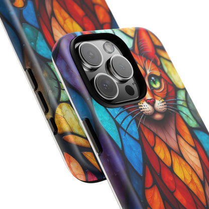 Geometric Cat: Colorful Abstract Portrait