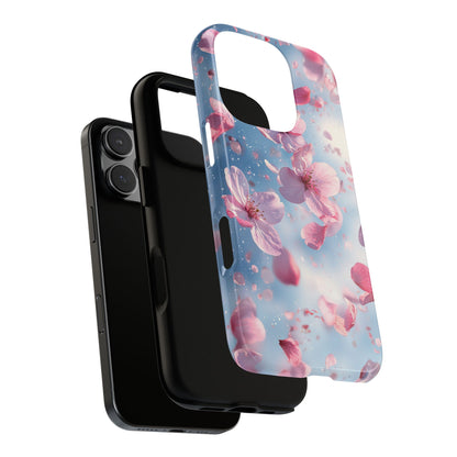 Cherry Blossom Drift Watercolor Phone Case for iPhone, google Pixel & Samsung