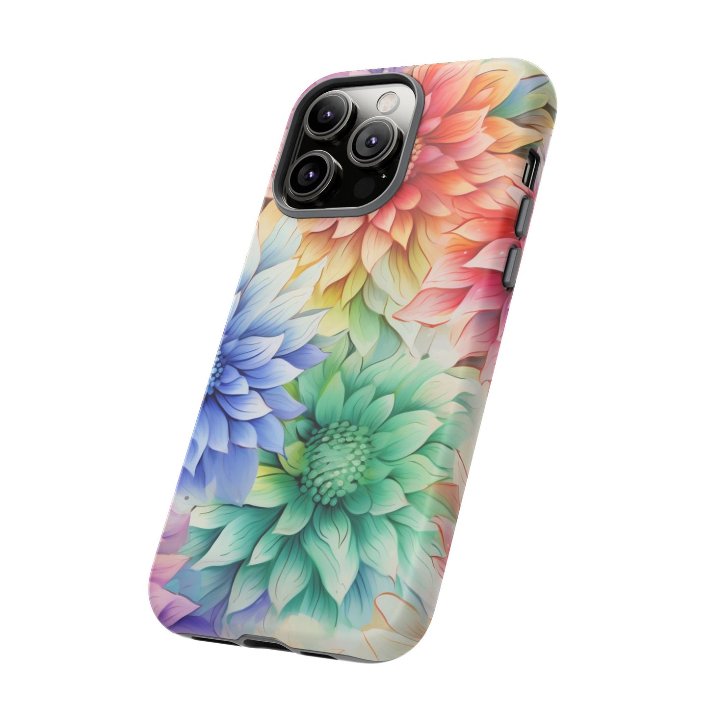 Rainbow Bloom Mandala Floral Mobile Case