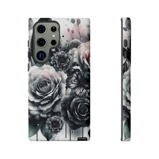 Ethereal Bloom – Floral & Butterfly Art Mobile Cover