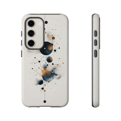 Cosmic Connect – Orbital Geometry Abstract Phone Case for iPhone, Google Pixel, Samsung