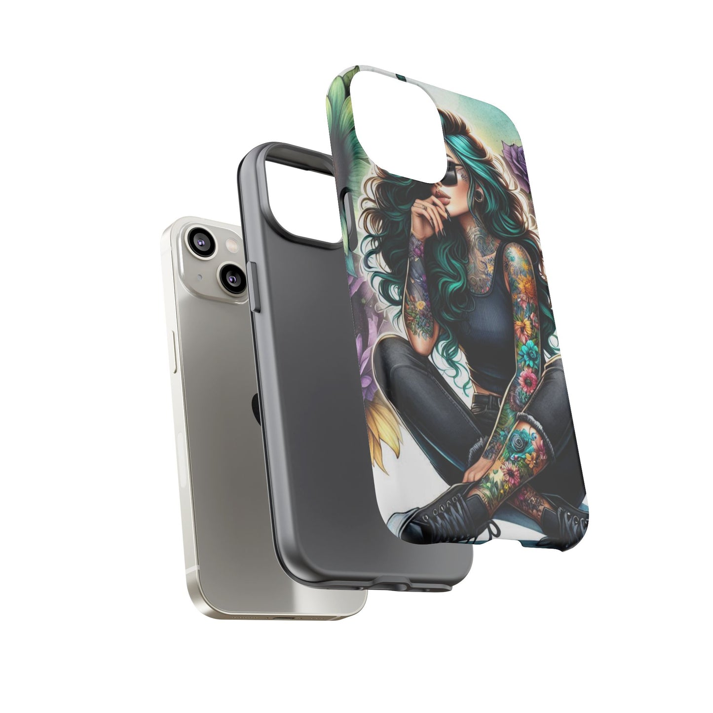 Urban Wildflower – Edgy Tattooed Beauty Mobile Cover