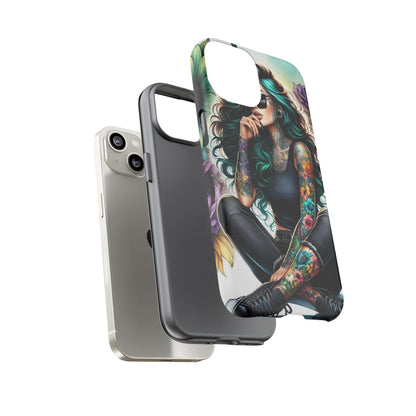 Urban Wildflower – Edgy Tattooed Beauty Mobile Cover