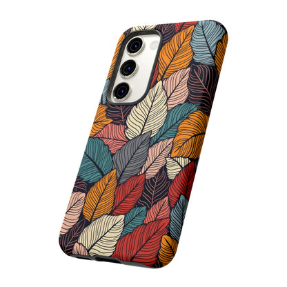 Colorful Abstract Leaves Pattern Design