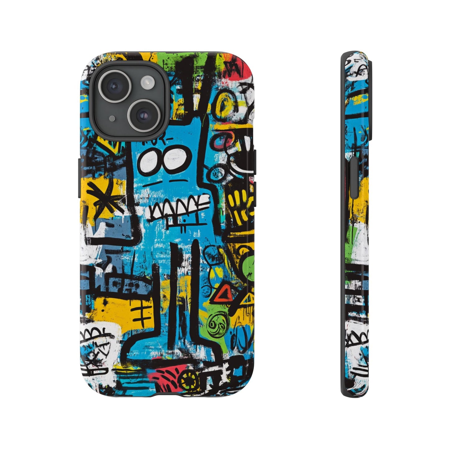 Basquiat Design Phone Case – Unique Street Art Protector - iPhone, Samsung & Google Pixel Cover - Artistic Painting Case,  Art Lover Gift