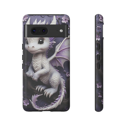 Charming Young Dragon on a Branch Phone Case Design