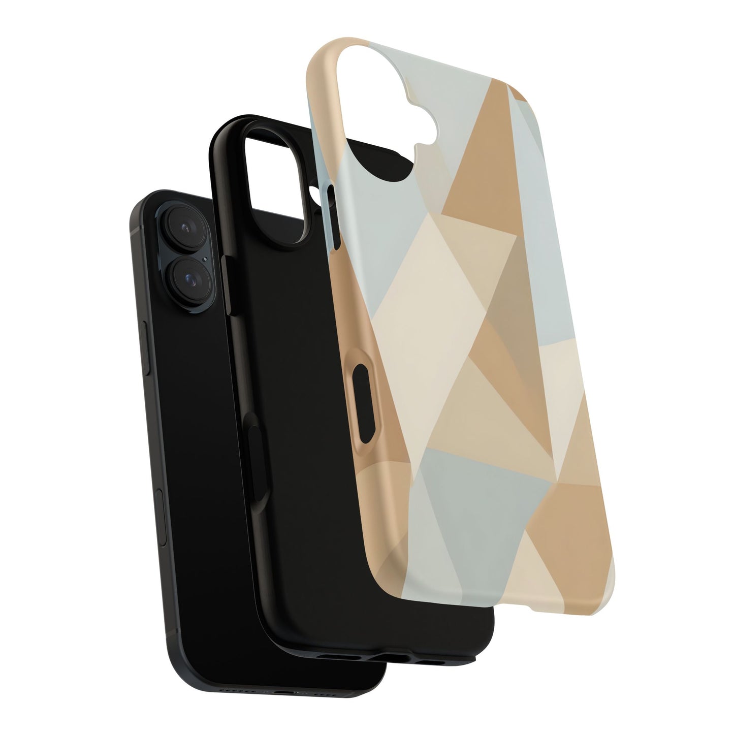 Neutral Geometrical Triangular Abstract Pattern