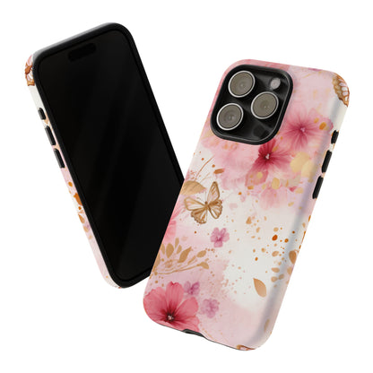 Blush Elegance Floral Mobile Case