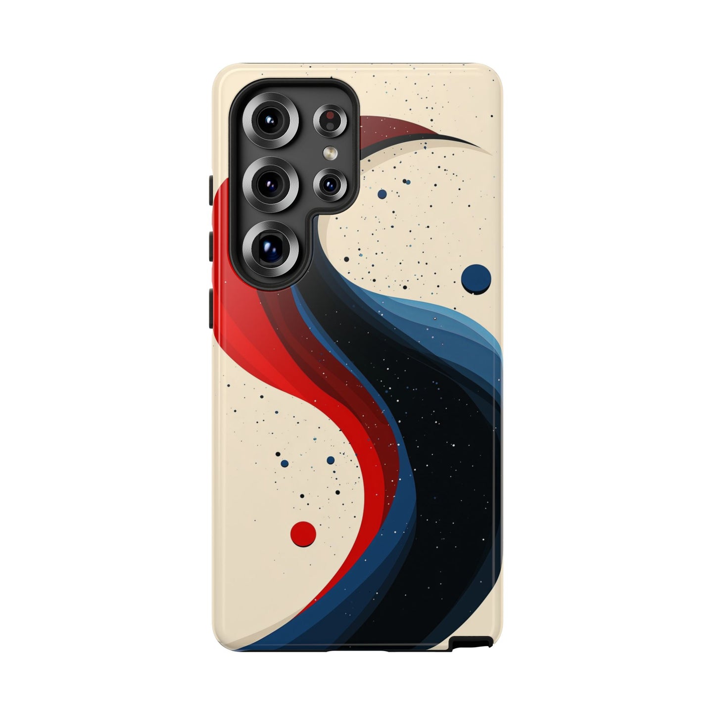 Galactic Drift – Cosmic Wave Abstract Phone Case for iPhone, Samsung & Pixel