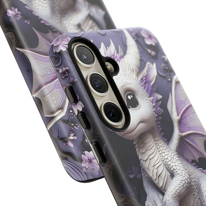 Charming Young Dragon on a Branch Phone Case Design
