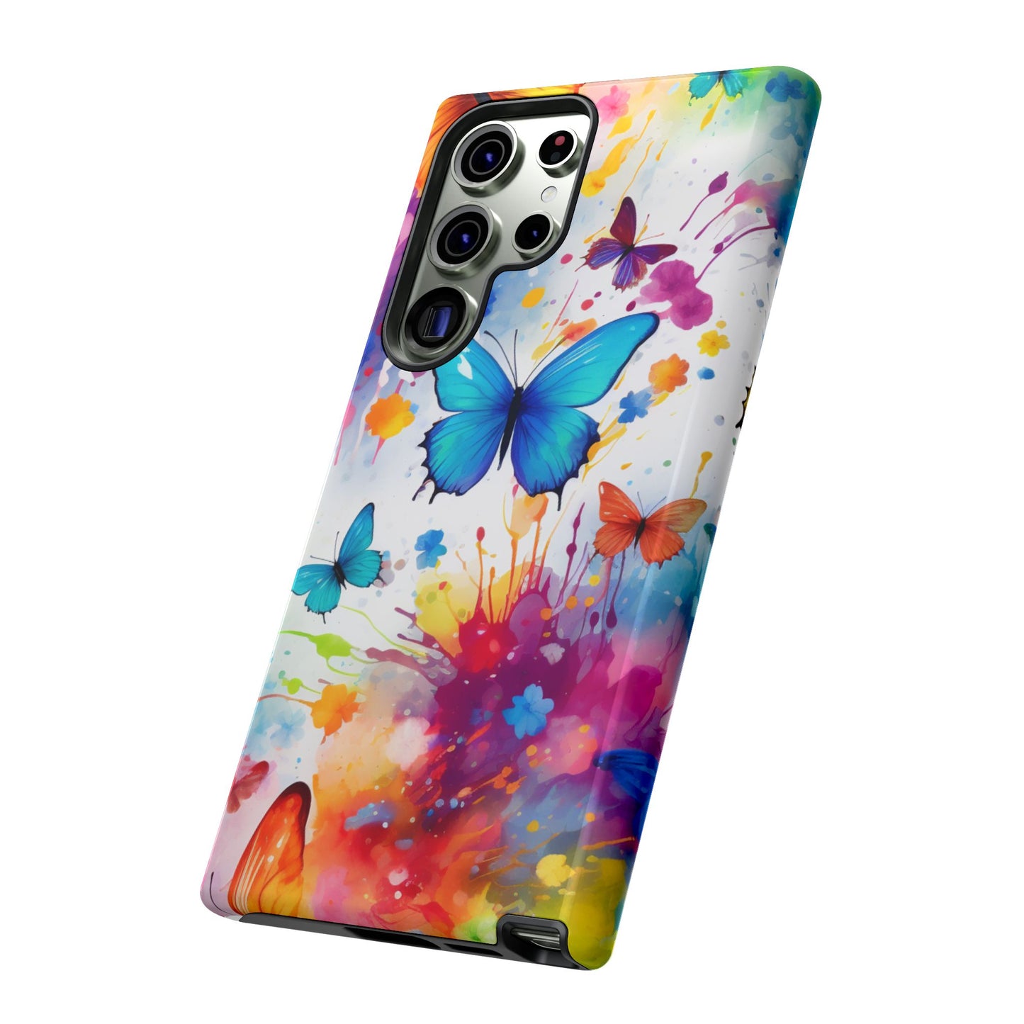 Vibrant Watercolor Butterfly Mobile Case