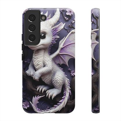 Charming Young Dragon on a Branch Phone Case Design