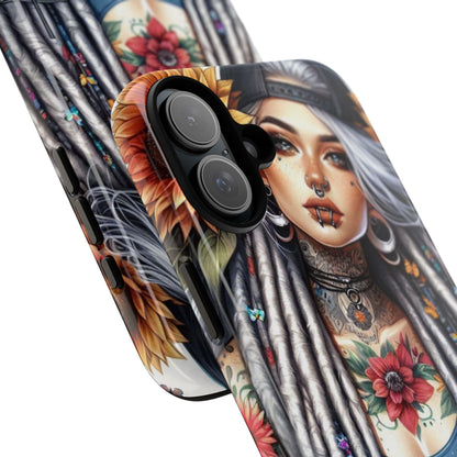 Sunflower Queen – Boho Rebel Tattoo Mobile Cover
