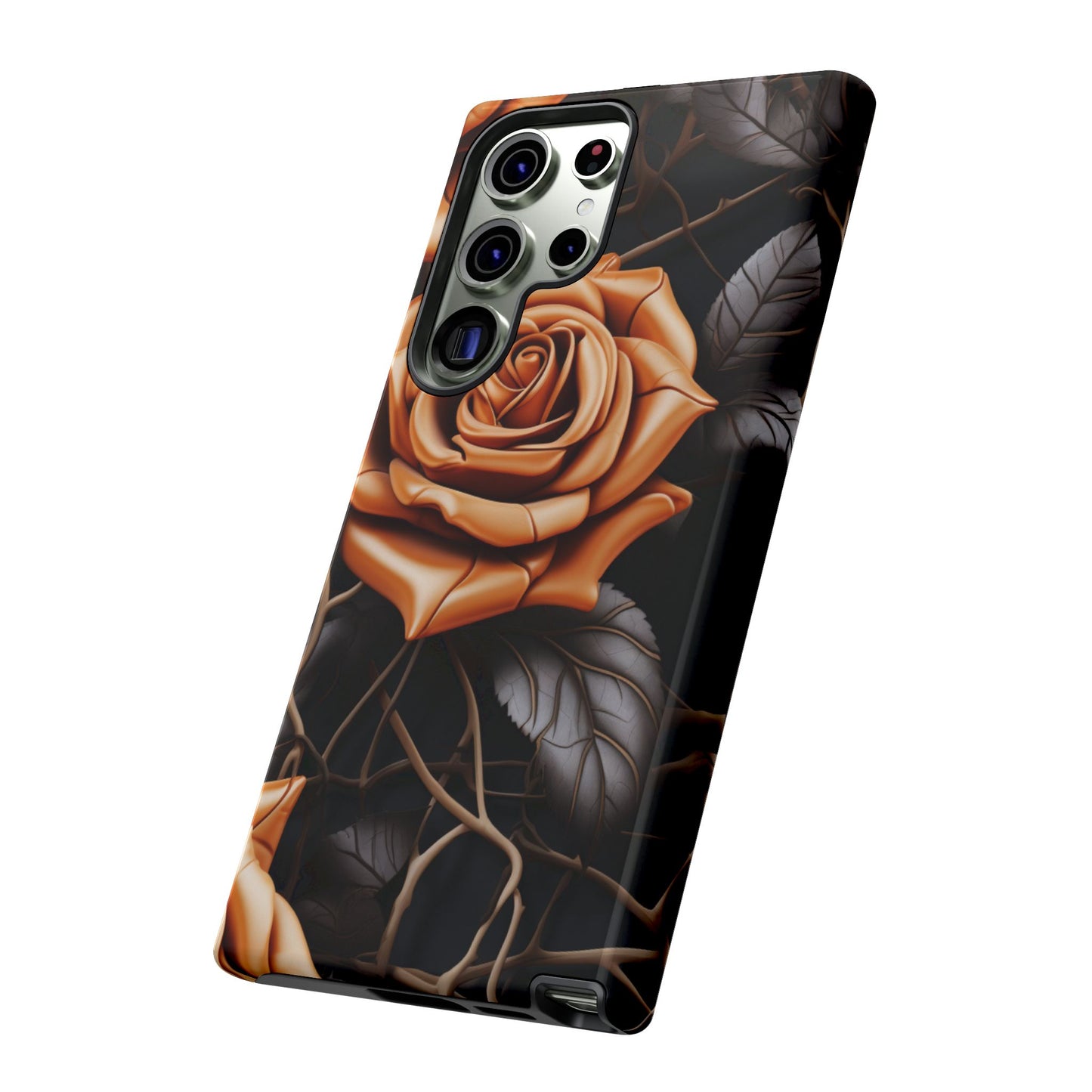 Midnight Gold Rose Mobile Case