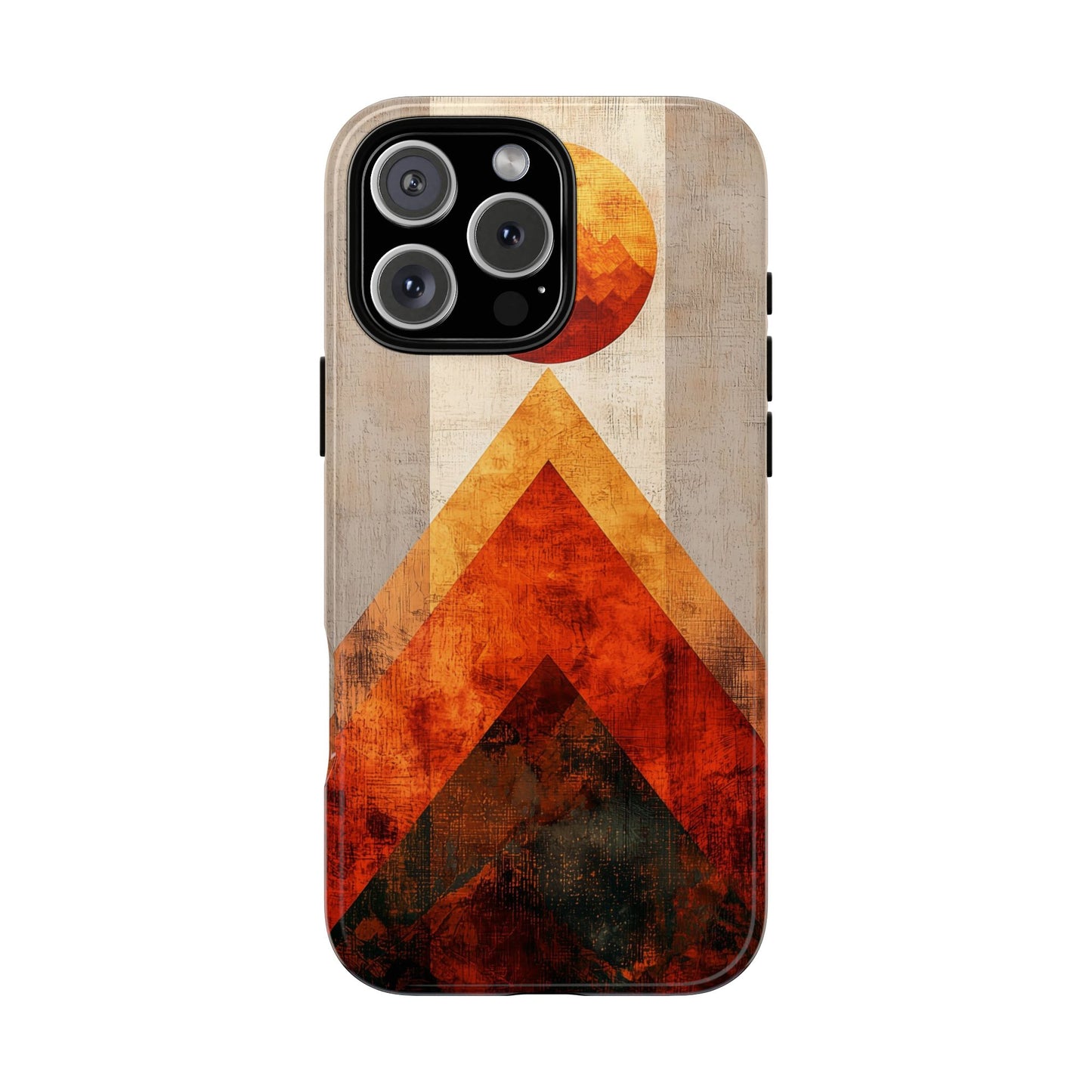 Boho Sun & Peaks Geometric Phone Case for iPhone, Pixel & Samsung