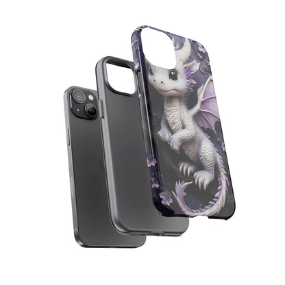 Charming Young Dragon on a Branch Phone Case Design