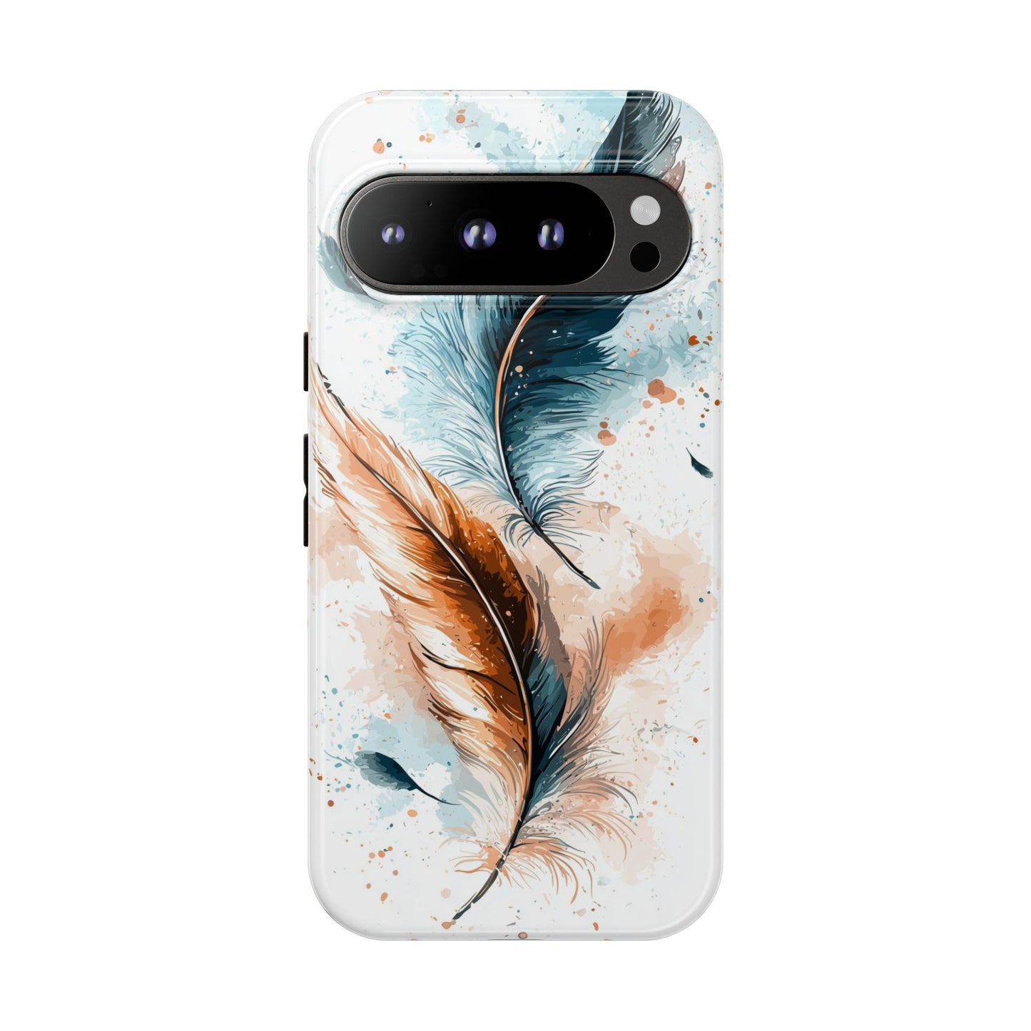 Feather Glow Watercolor Phone Case for iPhone, google Pixel & Samsung
