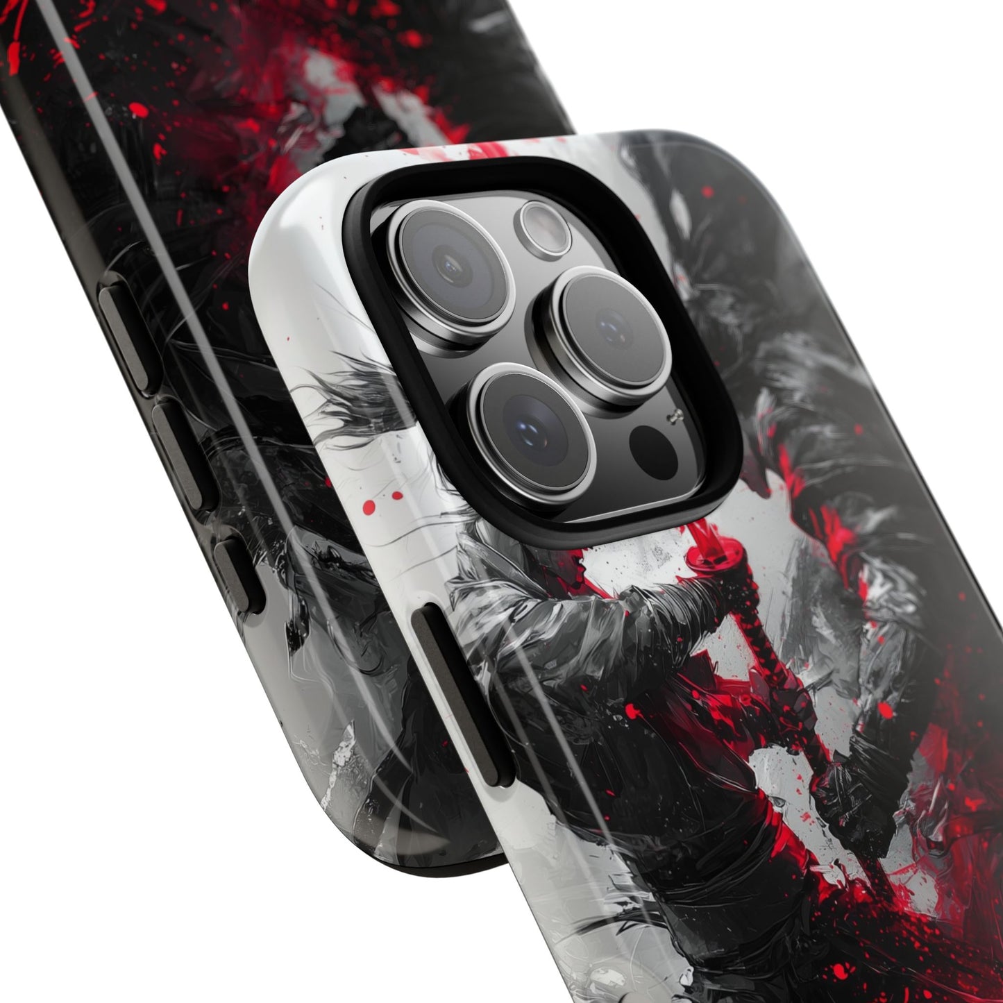 Duel of Fates | Red Energy Samurai Clash Phone Case for iPhone, Samsung & Pixel
