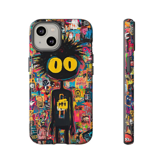 Urban Art iPhone Case – Basquiat Graffiti Style Cover - iPhone, Samsung & Google Pixel Cover - Artistic Painting Case,  Art Lover Gift