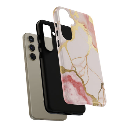 Beautiful Pink Minimal Marble Case Design