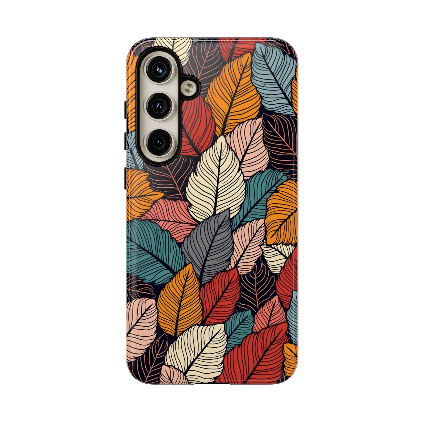 Colorful Abstract Leaves Pattern Design