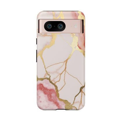 Beautiful Pink Minimal Marble Case Design