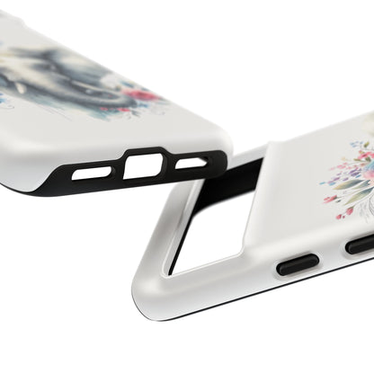 Floral Elephant Mobile Cover – Elegant Watercolor Art