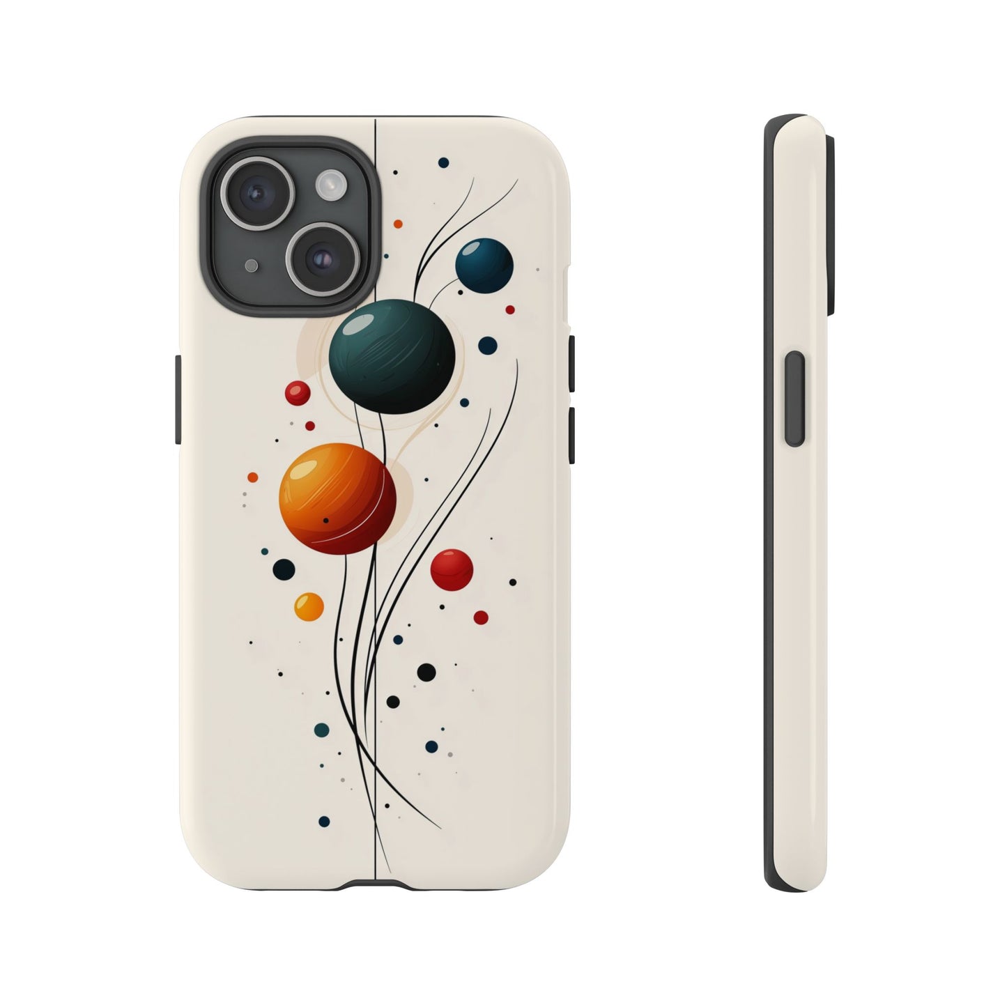 Modern Orbit Abstract Phone Case – Minimal Planet-Inspired Design for iPhone, Samsung & Pixel