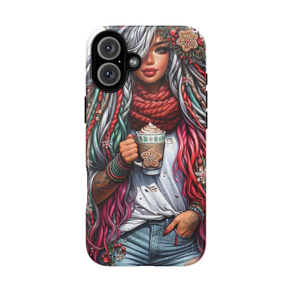 Boho Winter Queen – Cozy Dreads & Holiday Vibes Mobile Cover