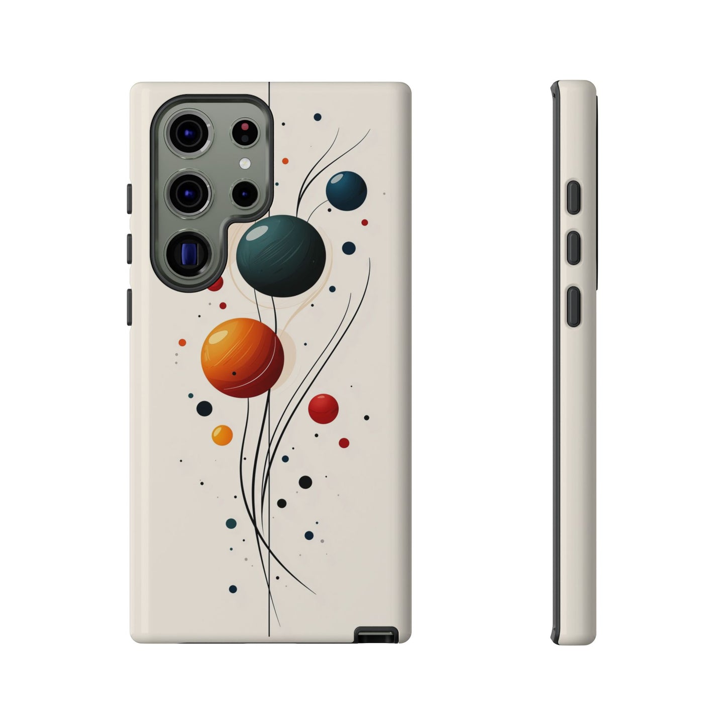 Modern Orbit Abstract Phone Case – Minimal Planet-Inspired Design for iPhone, Samsung & Pixel