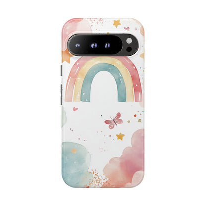 Rainbow Whimsy Watercolor Phone Case for iPhone, google Pixel & Samsung