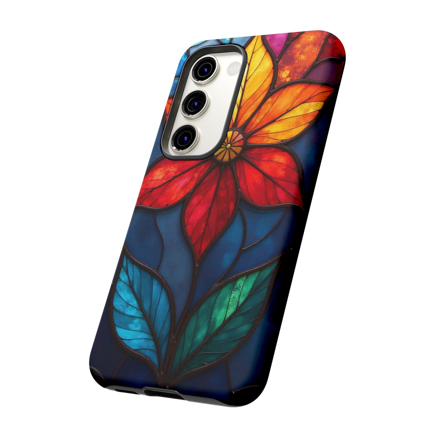Radiant Blossom: Red and Orange Floral Elegance