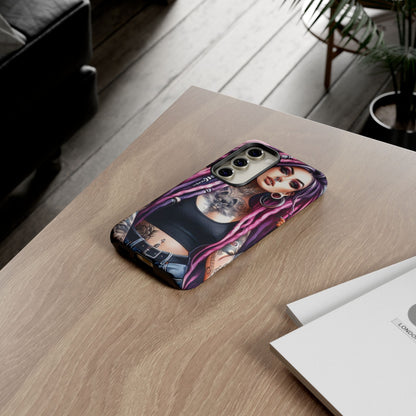 Tattooed Rebel – Gothic Cat Spirit Mobile Cover