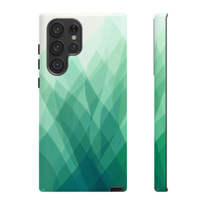 Verdant Flow – Abstract Green Wave Phone Case for iPhone, Samsung & Pixel