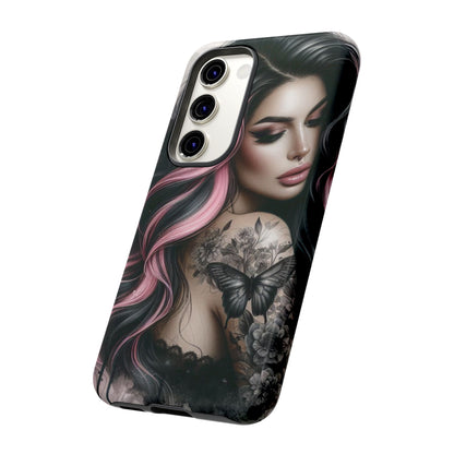 Butterfly Noir – Gothic Beauty & Inked Elegance Mobile Cover