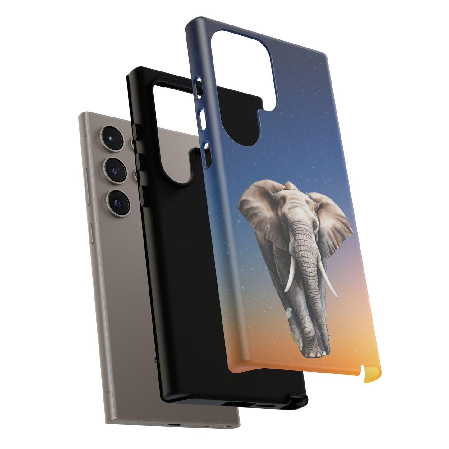 Celestial Elephant Mobile Cover – Dreamy Night Sky Aesthetic