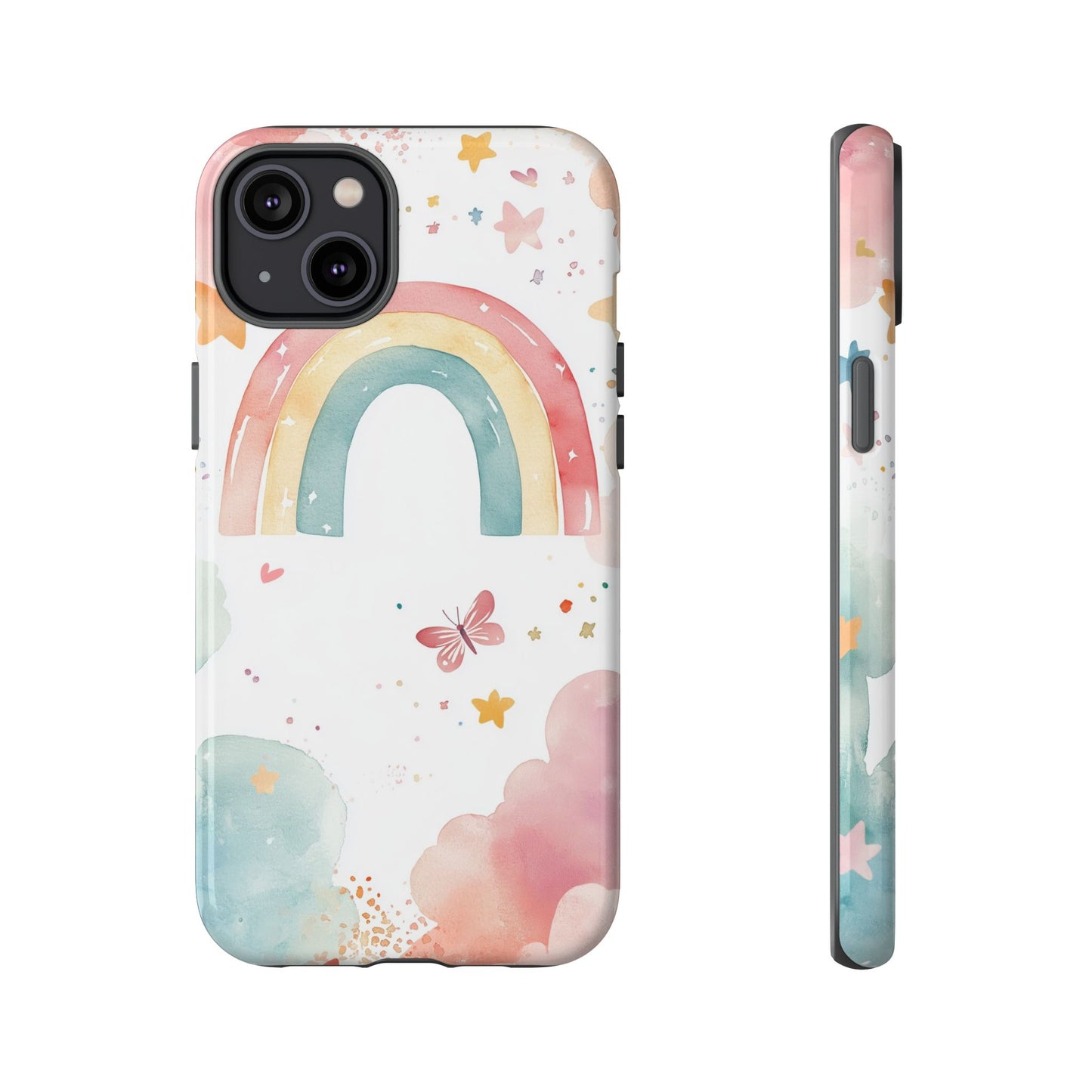 Rainbow Whimsy Watercolor Phone Case for iPhone, google Pixel & Samsung
