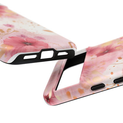 Blush Elegance Floral Mobile Case