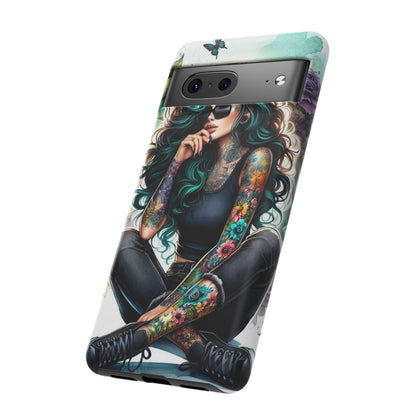 Urban Wildflower – Edgy Tattooed Beauty Mobile Cover