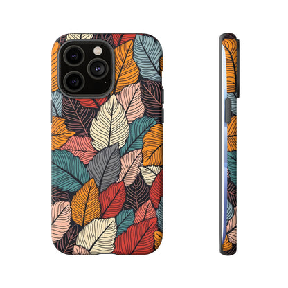 Colorful Abstract Leaves Pattern Design
