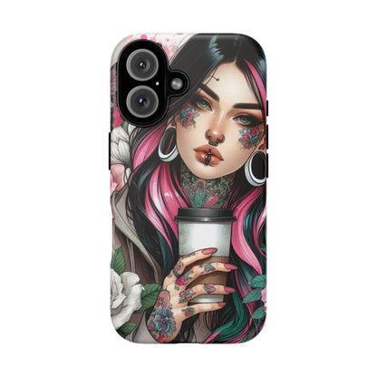 Tattooed Coffee Lover Art Mobile Case