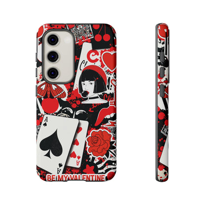 Bold Red & Black Ace Card Phone Case