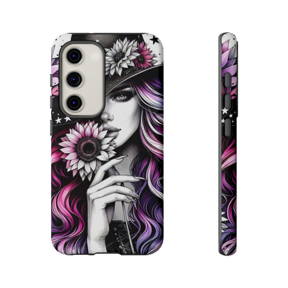 Mystic Bloom – Enchanted Witch & Floral Elegance Mobile Cover