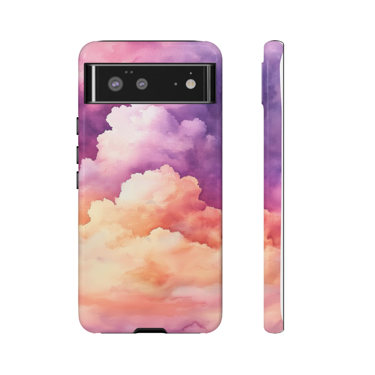 Cotton Candy Skies Watercolor Phone Case for iPhone, google Pixel & Samsung