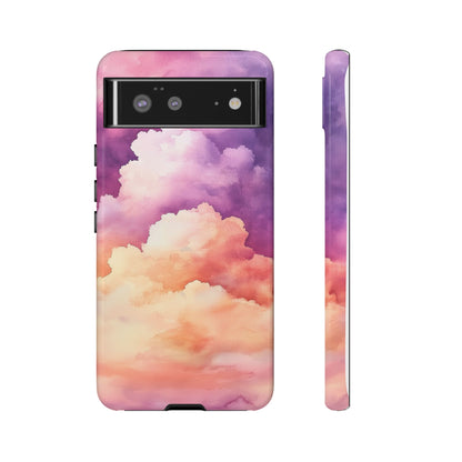 Cotton Candy Skies Watercolor Phone Case for iPhone, google Pixel & Samsung