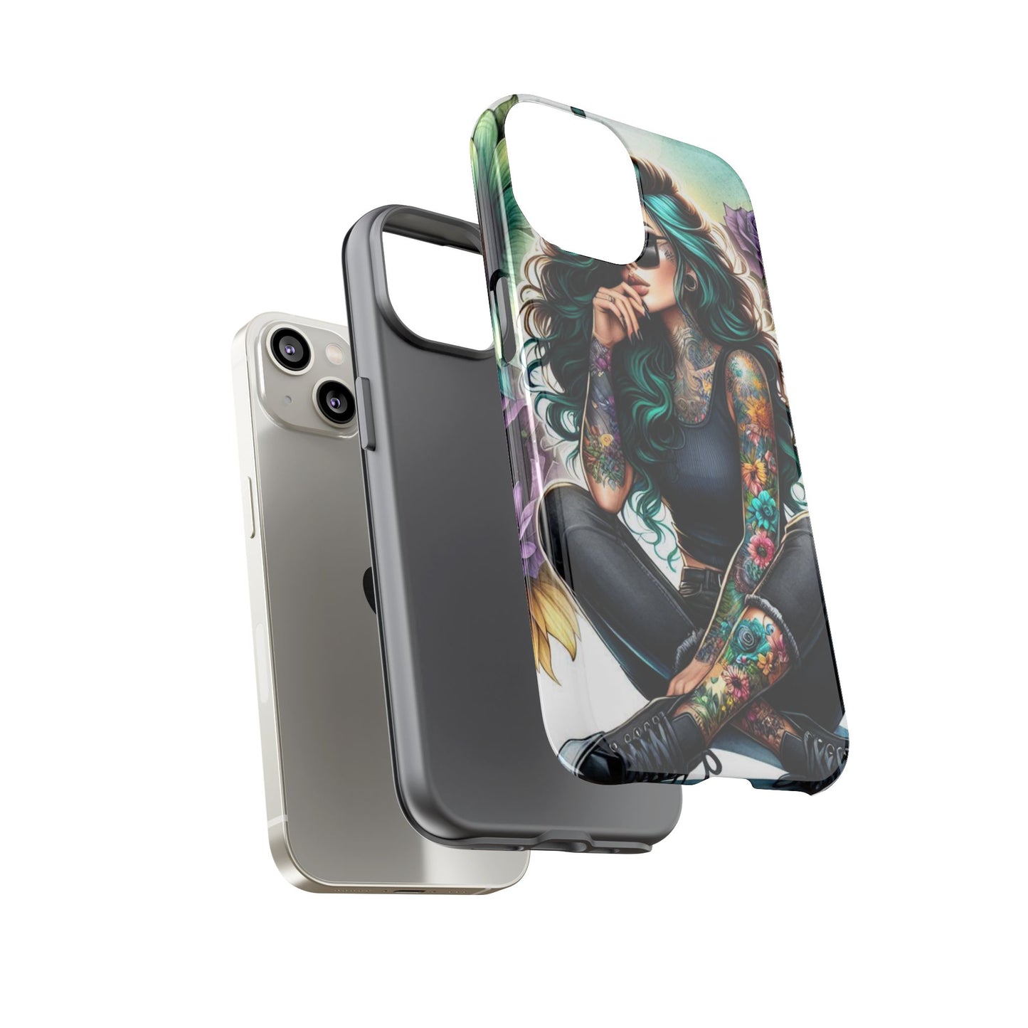 Urban Wildflower – Edgy Tattooed Beauty Mobile Cover