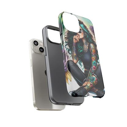 Urban Wildflower – Edgy Tattooed Beauty Mobile Cover