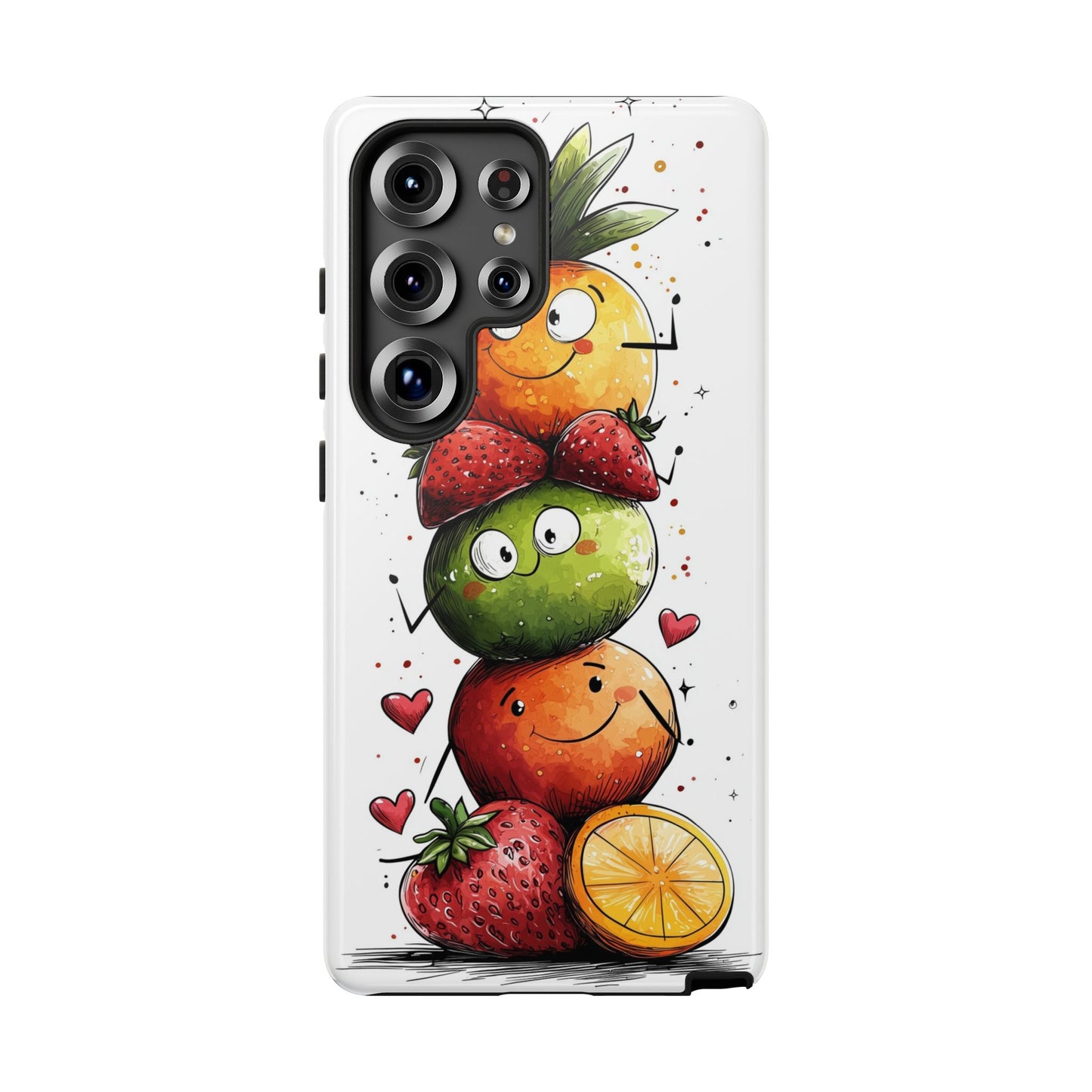 Cute Fruit Stack Phone Case – Fun & Playful Anime Art for iPhone, Google Pixel & Samsung
