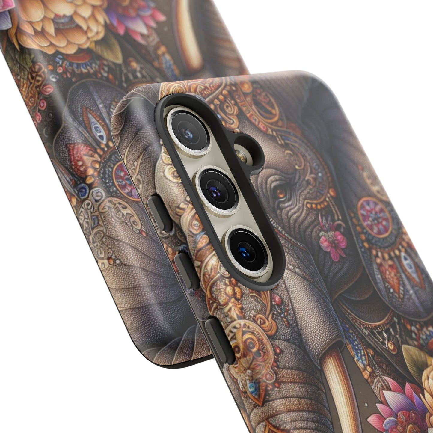 Royal Ornate Elephant Mobile Cover – Luxurious Bohemian Art