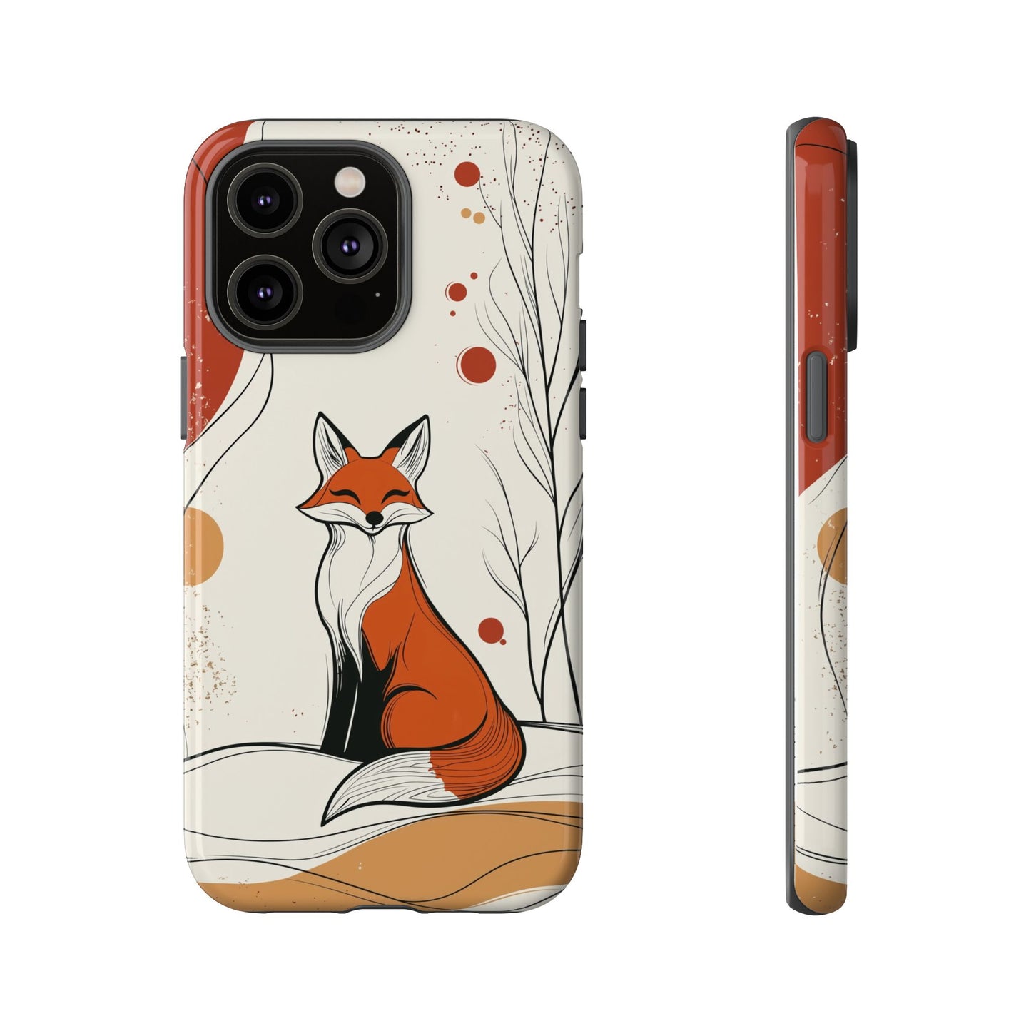 Smiling Fox: Playful Forest Charm Phone Case for iPhone, Samsung & Pixel